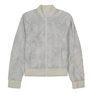 Lululemon Reversible Bomb Around Jacket White/Eternal Wave White 8